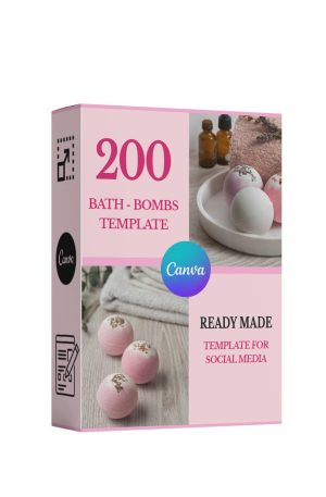 Product Cover Image - 200 bath Bombs Social Media Templates