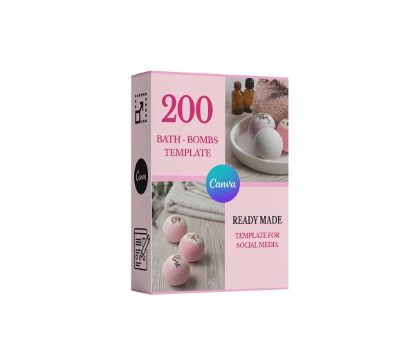 Product Cover Image - 200 bath Bombs Social Media Templates